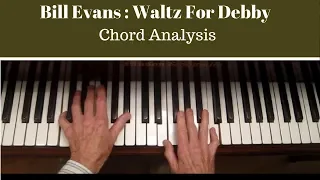 Bill Evans "Chords Explained",  Waltz for Debby, Piano Tutorial