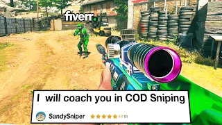 I hired a PRO SNIPER COACH on Fiverr then I 1v1'd him.. (HILARIOUS)