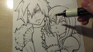 SPEED DRAWING GRAY AND JUVIA II FAIRY TAIL VALENTINE'S DAY SPECIAL!!