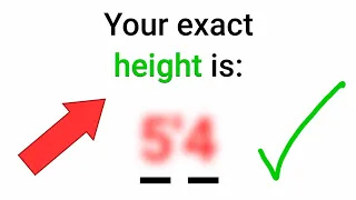 This video will accurately guess your height!