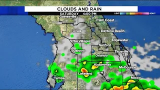 Dodging just a few downpours Saturday across Central Florida