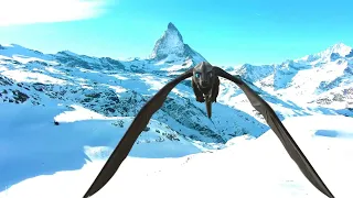 Scel Mountain Flight | Blender 3D Animation (No music version)
