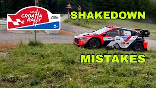 SHAKEDOWN | WRC CROATIA RALLY 2024 • Mistake and attack