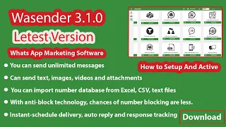 WA Sender 3.1.0 Latest version Download Now | Whatsapp Marketing software 2023