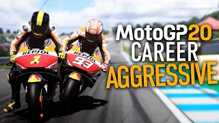 AGGRESSIVE RACING WITH MARC MARQUEZ! | MotoGP 20 Career Mode Part 57 (MotoGP 2020 Game)