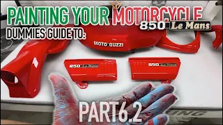 Painting motorcycle professionally! part2 guide to painting techniques - MotoGuzzi Mk1 PART6.2