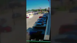 RAW: Surveillance video shows hit-and-run on South Pleasant Valley Road in Austin | KVUE