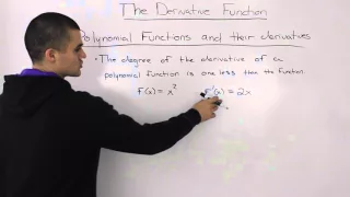 Polynomial Functions and their Derivatives