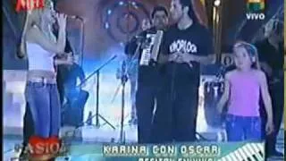 Karina a duo Con Oscar   Cosas Del Amor.avi