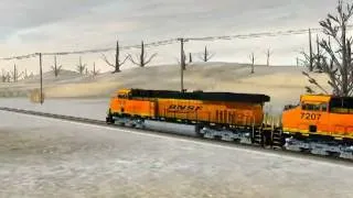 Trainz 2010 - BNSF Stack Train Ride