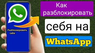 Как разблокировать себя в WhatsApp, если кто-то заблокировал (2023) |  разблокировать ватсап аккаунт