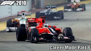 F1 2010 Career Mode Part 8 - Italy & Singapore (A Virgins Worst Nightmare)
