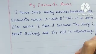 My favourite movie english paragraph || english essay