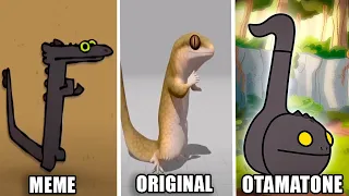 Toothless Dancing Original vs Meme vs Otamatone
