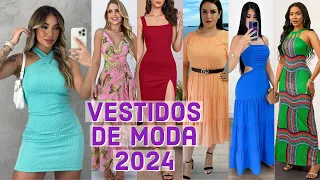 VESTIDOS DE MODA 2024/vestidos en tendencia para primavera verano 2024