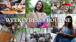 RESET ROUTINE FOR WORK WEEK: intentional planning, grocery shopping, meal prep & cleaning