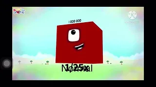 Numberblocks 1 Million but in different effects effects and in 10x faster with pitch change.