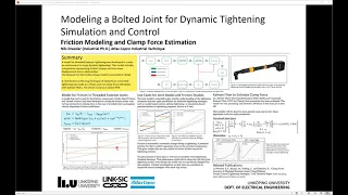 Modeling a Bolted Joint for Dynamic Tightening, Simulation and Control