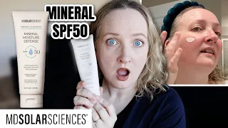 MDSOLARSCIENCES NEW! Mineral Moisture SPF 50 SUNSCREEN 🌿 (Review & Wear Test)