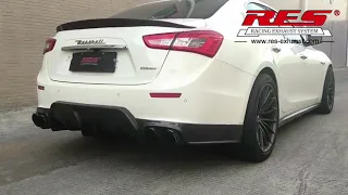 Maserati Ghibli | RES racing exhaust |