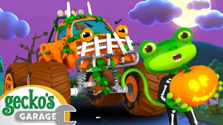 Max the Monster Truck is Scary| Animal for Kids | Truck and Bus Cartoon | Gecko's Garage