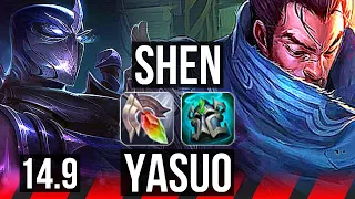 SHEN vs YASUO (TOP) | Rank 2 Shen, 5/2/14 | TR Challenger | 14.9