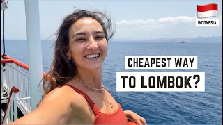 From BALI to LOMBOK with Scooter - we took the LOCAL FERRY!