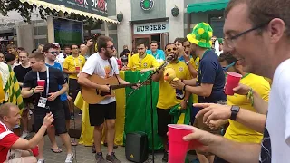 Концерт Бразильских болельщиков на улицах Казани World Cup 2018