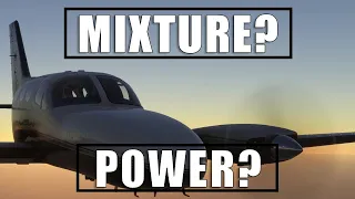 How do you set Mixture and Power in a Cessna 414! MSFS2020