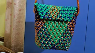 Mini Amla knot Bag 🛍✨️with cover Making Full Tutorial In Youtube.
