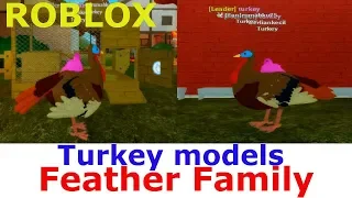 Feather Family Roblox [ Turkey models] | Autumn themed decorations in Village