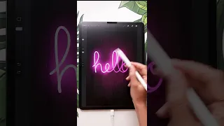 Custom neons? It's super easy! 😎 #procreate