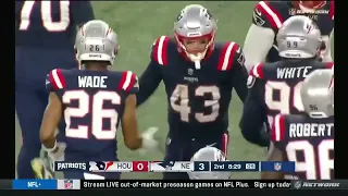 Keion White Forced Fumble | Patriots vs Texans