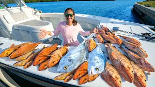 SECRET SPOTS to Catch a Cooler Full of Fish!! Catch, Clean, Cook!