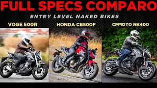 2022 Voge 500R vs Honda CB500F vs CFMoto NK400 | Budget Naked Bikes 🔥