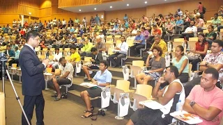 Fijian Minister holds 2017-2018 Budget Consultations at University of South Pacific.