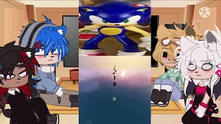 [💙] Sonic's Friends react to Sonadow II Gacha Club || + Tiktoks [🖤]