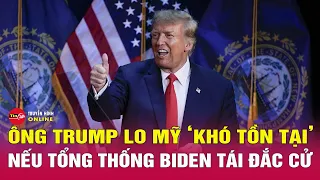 Ông Trump chỉ trích Tổng thống Biden, lo lắng cho tương lai nước Mỹ nếu  thất cử | Bầu cử Mỹ 2024