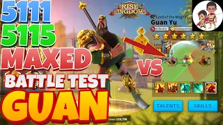Guan Yu Skill Build, 5111, 5115, Maxed Test, Save 640 Legendary Sculpture? Rise of Kingdoms RoK