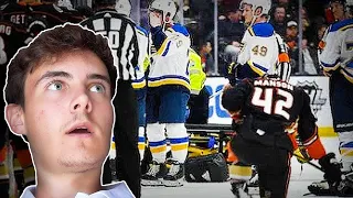 NOT GUILTY!?! Brit Reacts to NHL "Near Death" Moments | Reaction