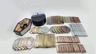 Sabacc Cantina Set for 2 Players | Solid Metal Sabacc Imperial Credit Chit | Star Wars Poker Chips