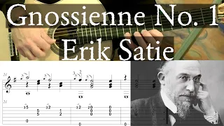 GNOSSIENNE NO. 1 - Erik Satie - Full Tutorial with TAB - Fingerstyle Guitar