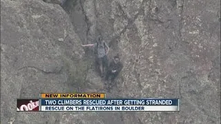 2 stuck climbers rescued from Boulder Flatiron