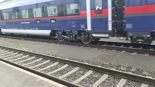 1216 901-9 mit einem TEST Nightjet in Linz HBf am 09.08.2023