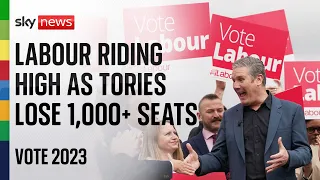 Local elections: Jubilation for Labour as Tories lose 1,000+ seats