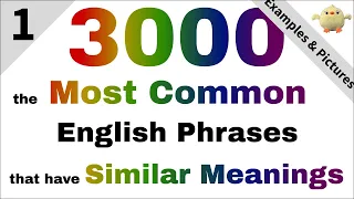 English listening and speaking practice: 3000 Sentences that have similar meanings, English Thinking