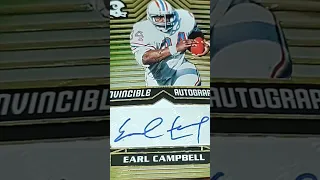 HUGE HIT, EARL CAMPBELL AUTOGRAPH FROM 2021 CHRONICLE FOOTBALL CARDS