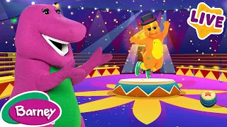 🔴 Barney's Super Singing Circus! | Brain Break for Kids | Full Episodes Live | Barney the Dinosaur