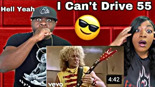 Our First Time Watching!!! Sammy Hagar - I Can't Drive 55 (Reaction)