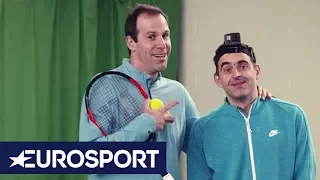 Ronnie O'Sullivan's Masterclass | How to Return a Tennis Serve | Eurosport